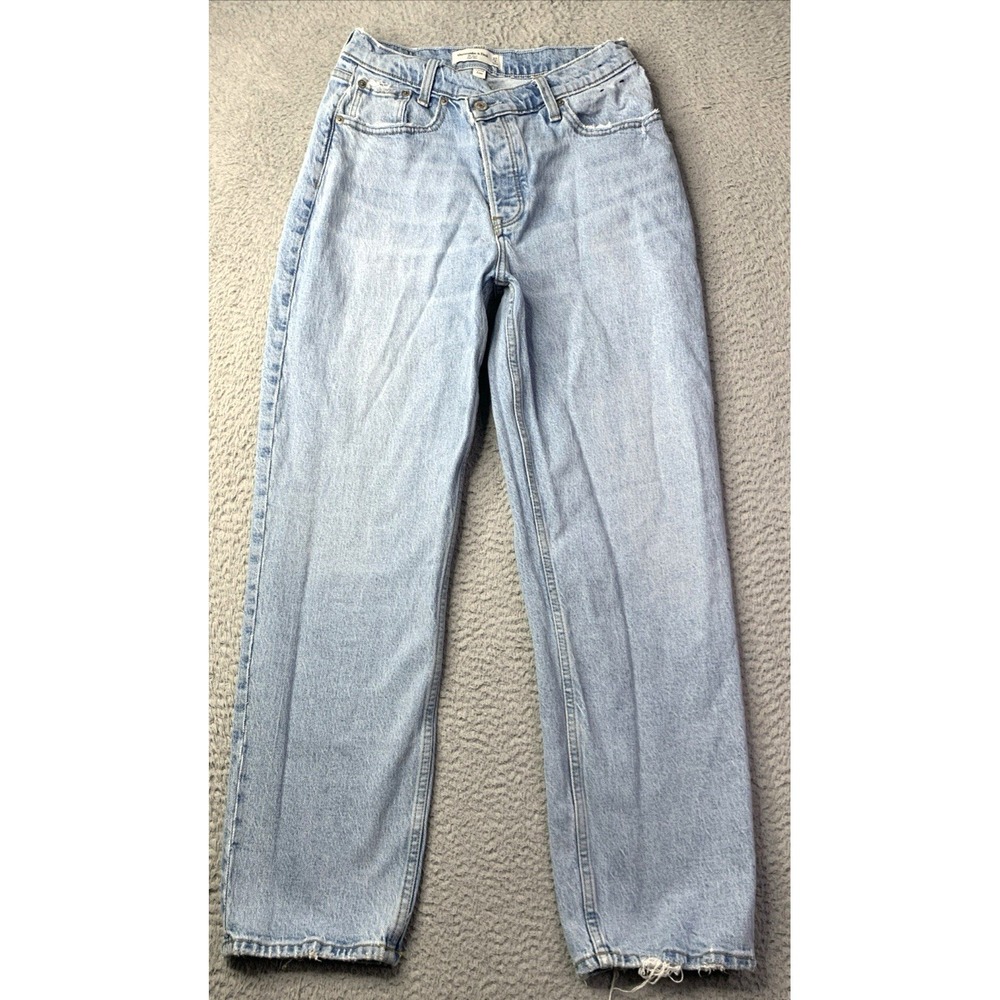 Abercrombie & Fitch Jeans Womens 27/4 The Dad High Rise Curve Love Button Fly